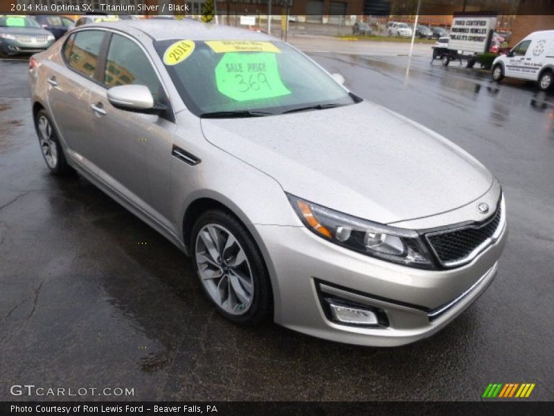 Titanium Silver / Black 2014 Kia Optima SX