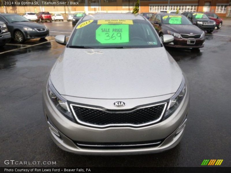 Titanium Silver / Black 2014 Kia Optima SX