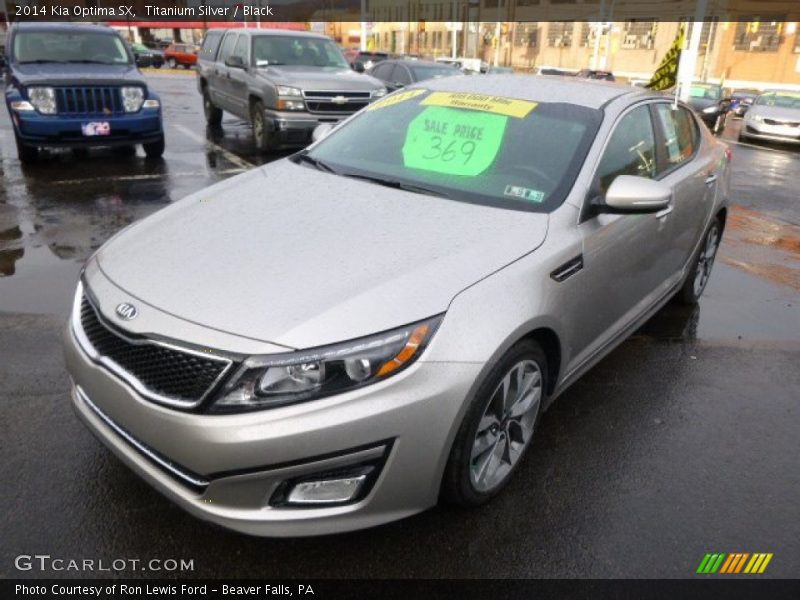 Titanium Silver / Black 2014 Kia Optima SX