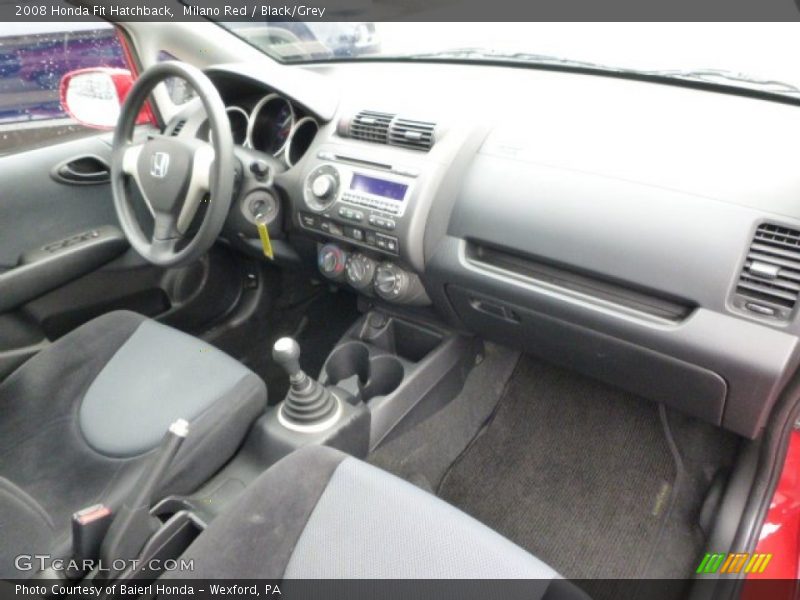 Milano Red / Black/Grey 2008 Honda Fit Hatchback