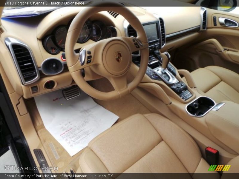 Black / Luxor Beige 2013 Porsche Cayenne S