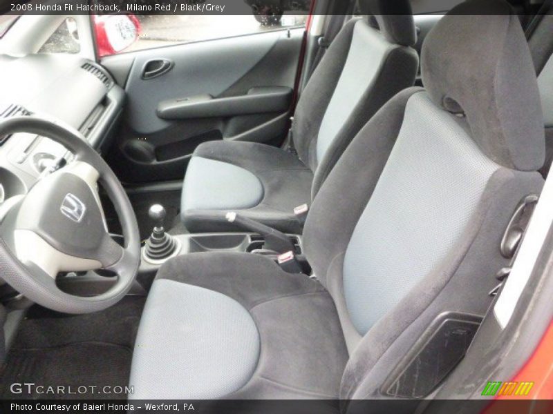 Milano Red / Black/Grey 2008 Honda Fit Hatchback