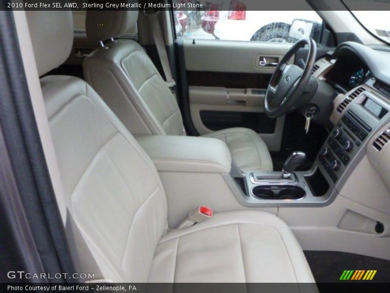 Sterling Grey Metallic / Medium Light Stone 2010 Ford Flex SEL AWD
