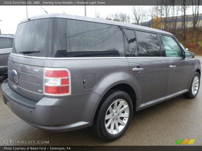 Sterling Grey Metallic / Medium Light Stone 2010 Ford Flex SEL AWD