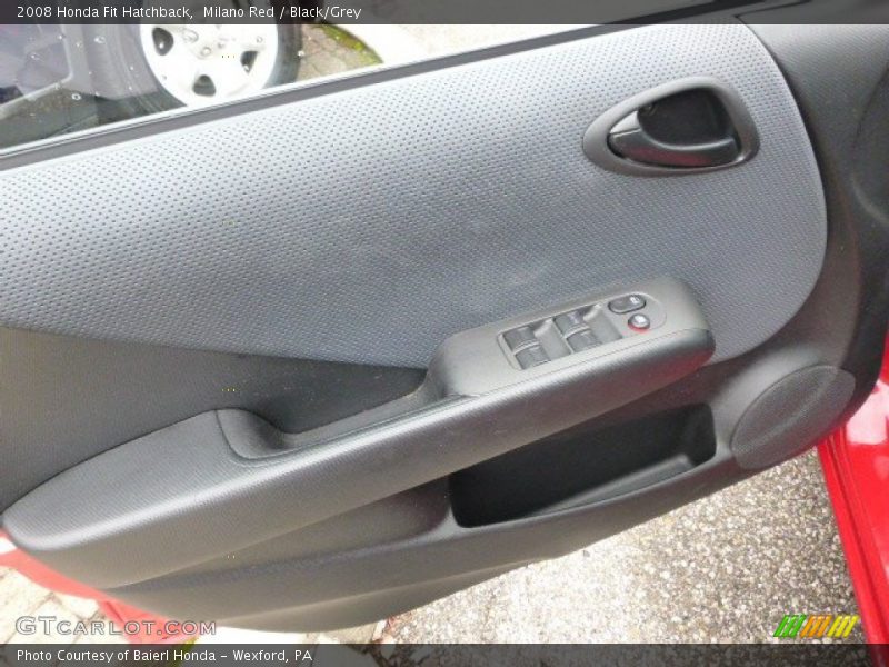 Milano Red / Black/Grey 2008 Honda Fit Hatchback