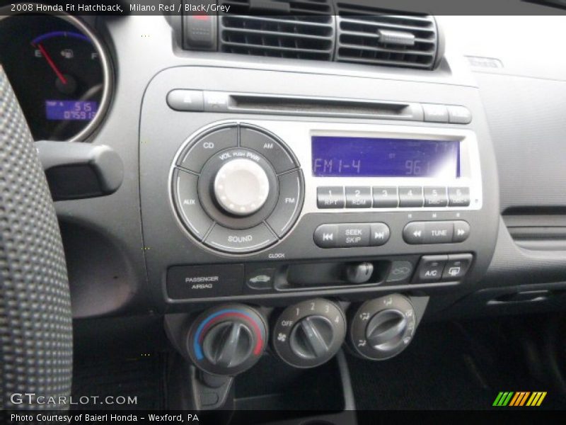 Milano Red / Black/Grey 2008 Honda Fit Hatchback