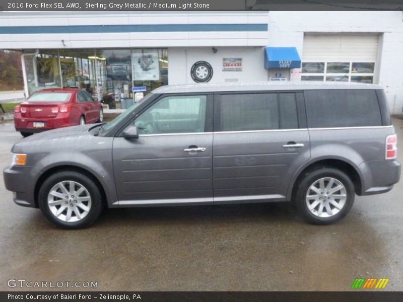 Sterling Grey Metallic / Medium Light Stone 2010 Ford Flex SEL AWD