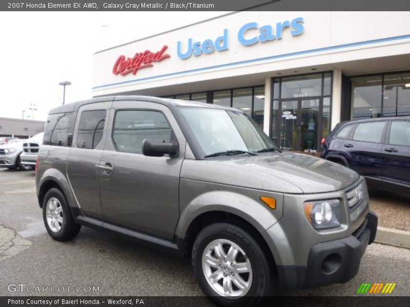 Galaxy Gray Metallic / Black/Titanium 2007 Honda Element EX AWD