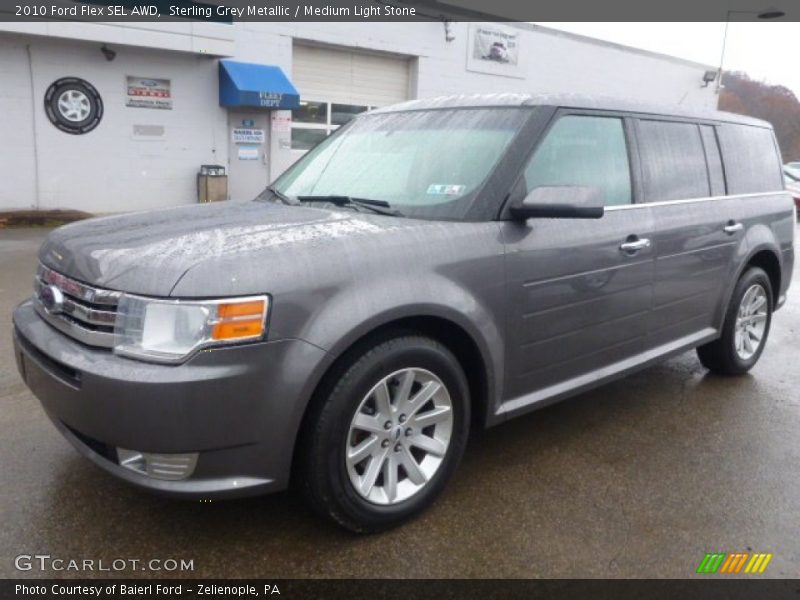 Sterling Grey Metallic / Medium Light Stone 2010 Ford Flex SEL AWD