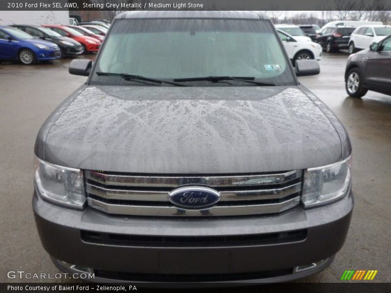 Sterling Grey Metallic / Medium Light Stone 2010 Ford Flex SEL AWD