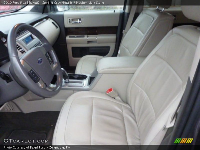 Sterling Grey Metallic / Medium Light Stone 2010 Ford Flex SEL AWD