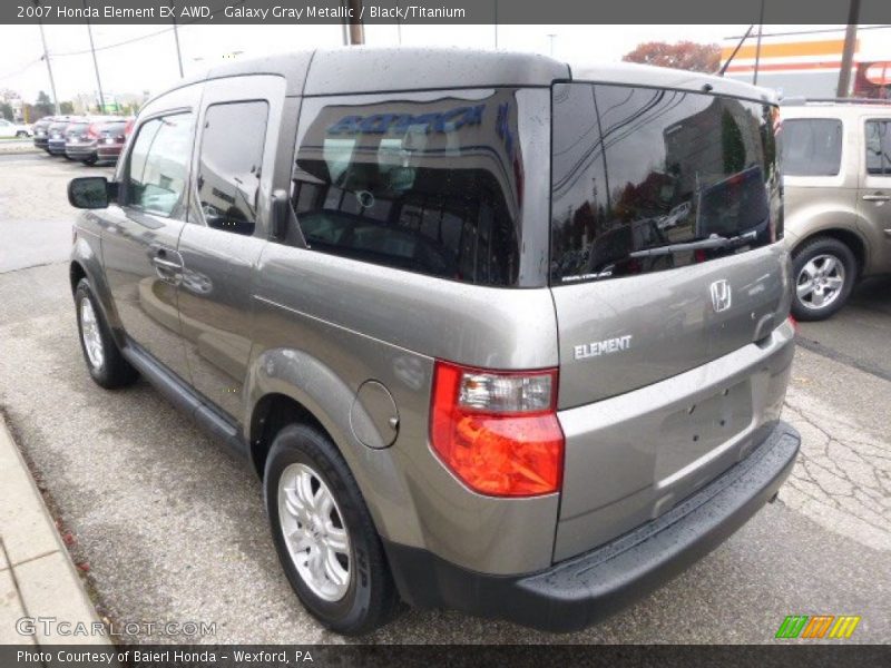 Galaxy Gray Metallic / Black/Titanium 2007 Honda Element EX AWD