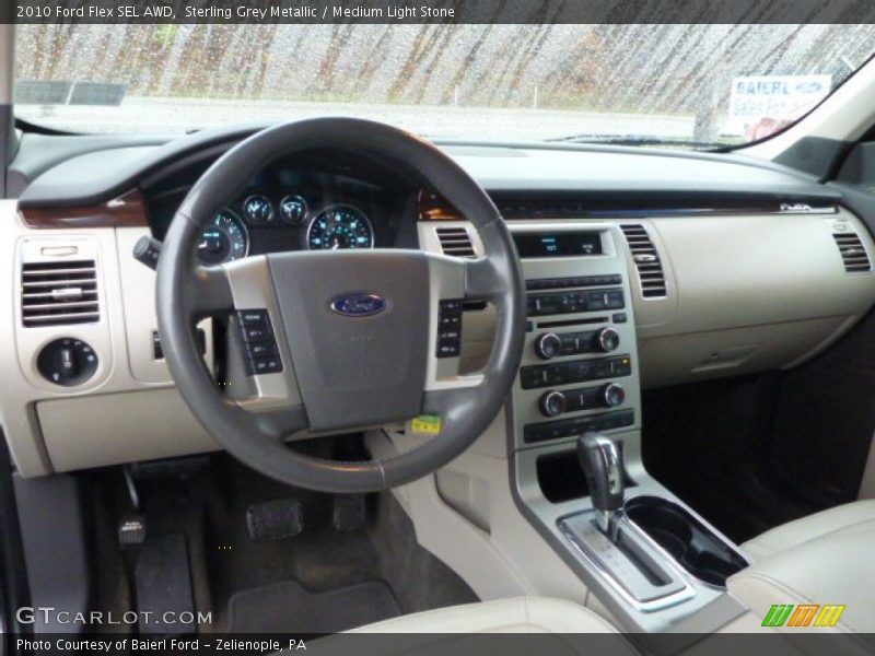 Sterling Grey Metallic / Medium Light Stone 2010 Ford Flex SEL AWD