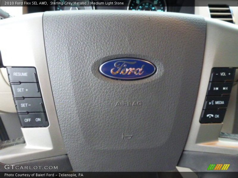 Sterling Grey Metallic / Medium Light Stone 2010 Ford Flex SEL AWD