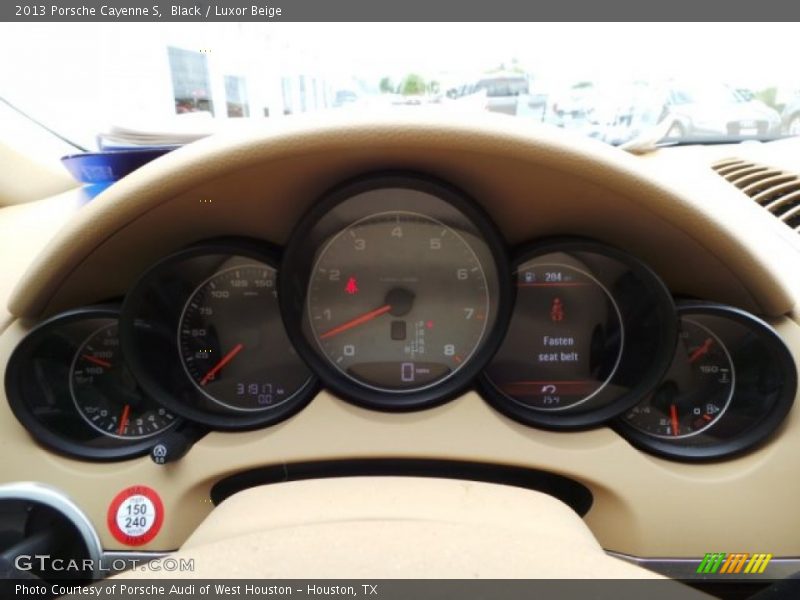 Black / Luxor Beige 2013 Porsche Cayenne S