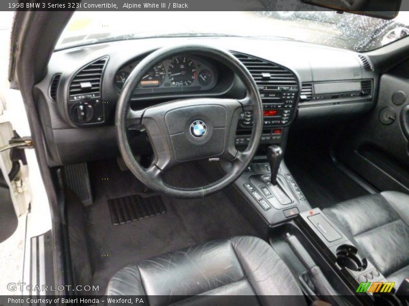 Black Interior - 1998 3 Series 323i Convertible 