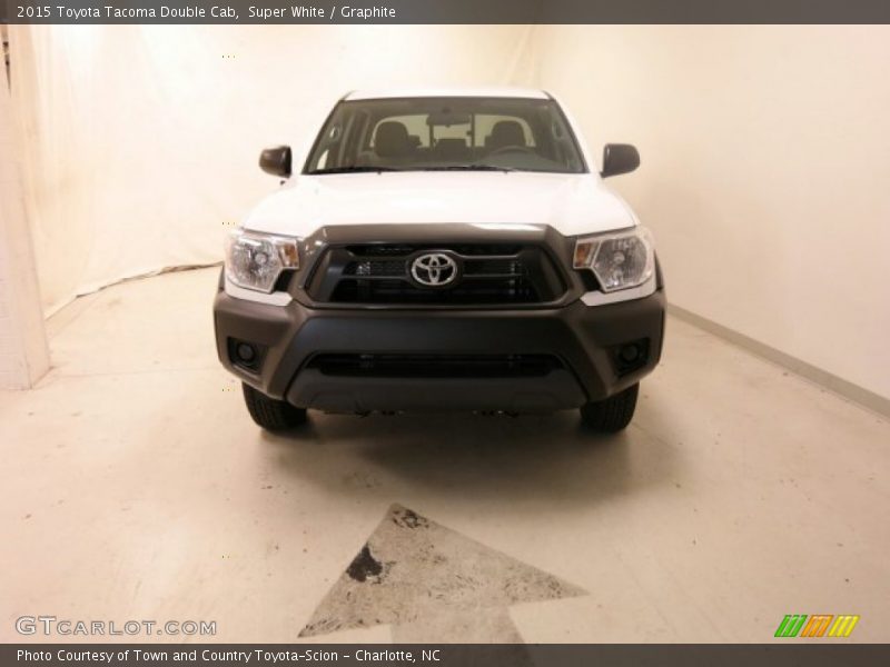 Super White / Graphite 2015 Toyota Tacoma Double Cab