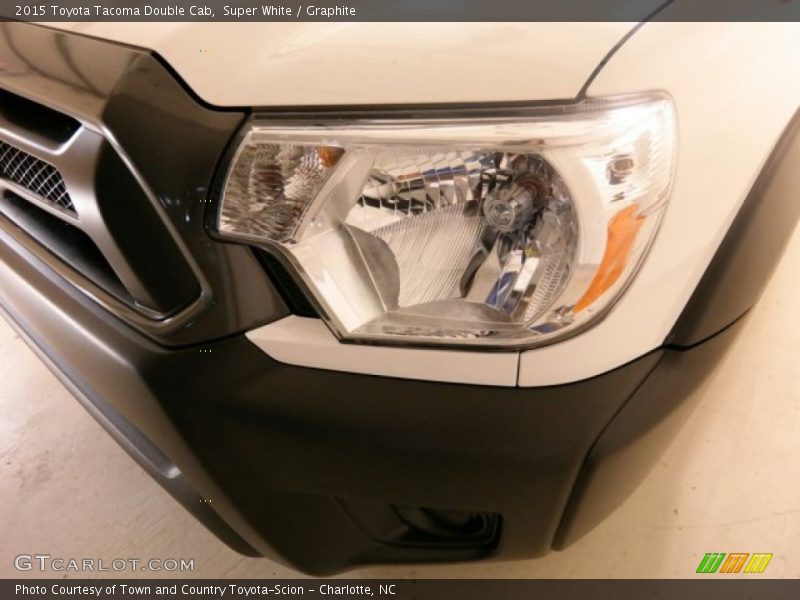 Super White / Graphite 2015 Toyota Tacoma Double Cab