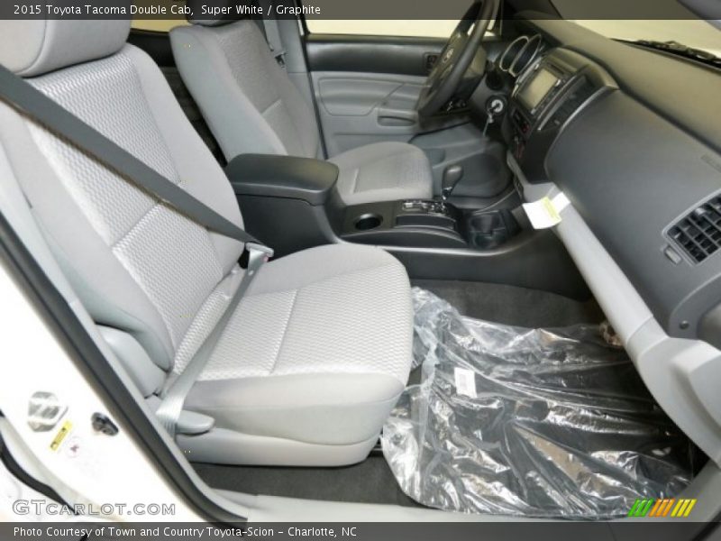 Super White / Graphite 2015 Toyota Tacoma Double Cab