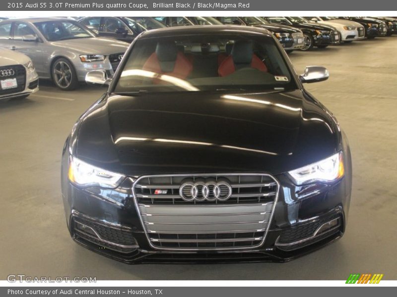 Brilliant Black / Black/Magma Red 2015 Audi S5 3.0T Premium Plus quattro Coupe