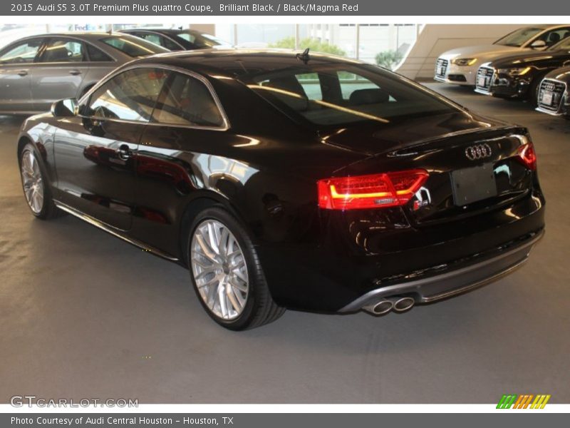 Brilliant Black / Black/Magma Red 2015 Audi S5 3.0T Premium Plus quattro Coupe