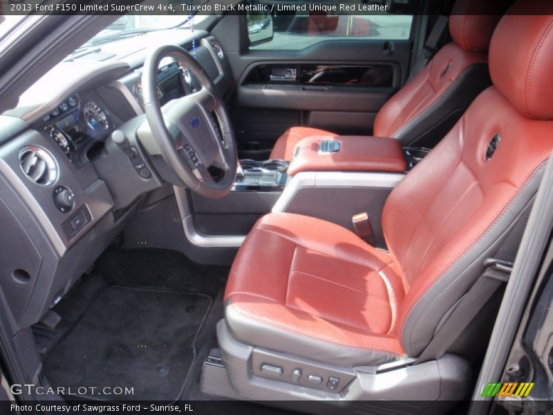  2013 F150 Limited SuperCrew 4x4 Limited Unique Red Leather Interior