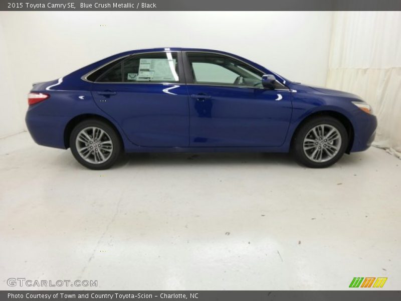 Blue Crush Metallic / Black 2015 Toyota Camry SE