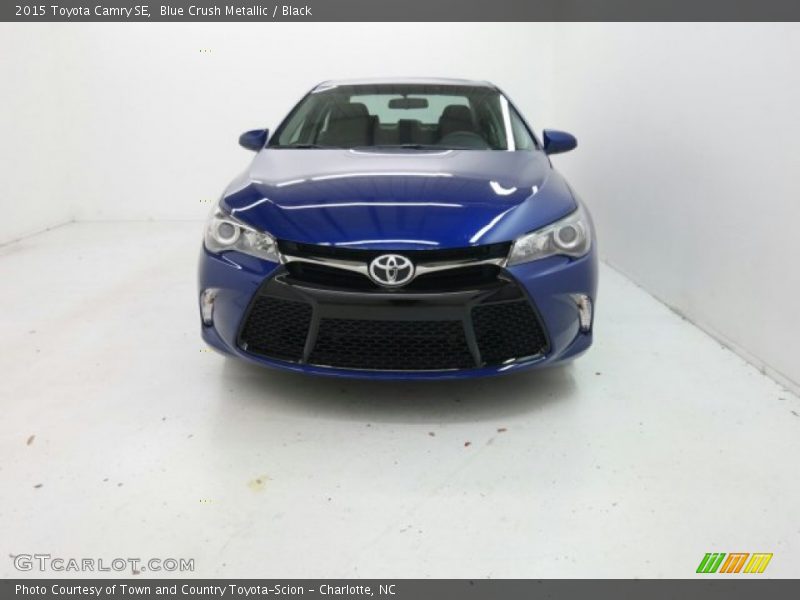 Blue Crush Metallic / Black 2015 Toyota Camry SE