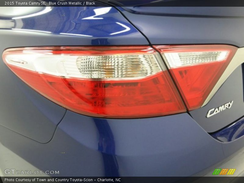 Blue Crush Metallic / Black 2015 Toyota Camry SE