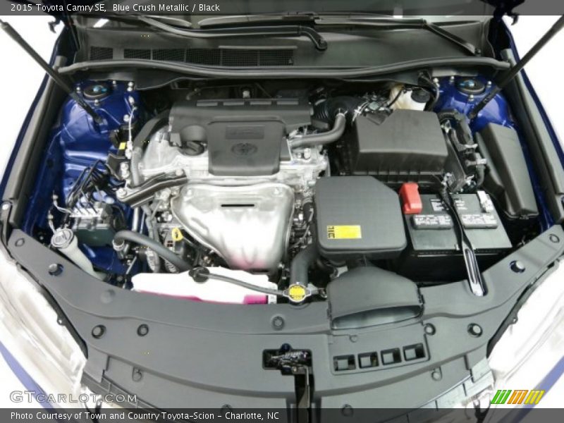 Blue Crush Metallic / Black 2015 Toyota Camry SE