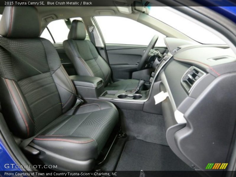 Blue Crush Metallic / Black 2015 Toyota Camry SE