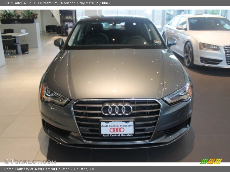 Monsoon Gray Metallic / Black 2015 Audi A3 2.0 TDI Premium