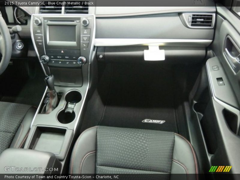 Blue Crush Metallic / Black 2015 Toyota Camry SE