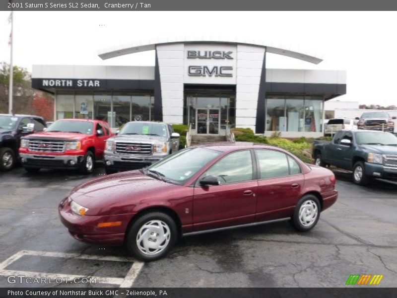 Cranberry / Tan 2001 Saturn S Series SL2 Sedan