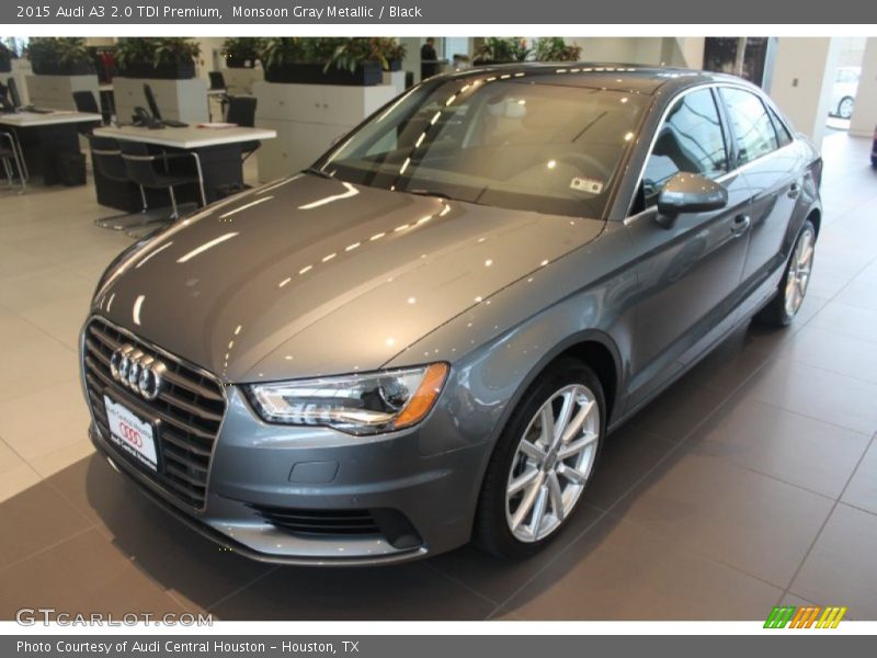 Monsoon Gray Metallic / Black 2015 Audi A3 2.0 TDI Premium