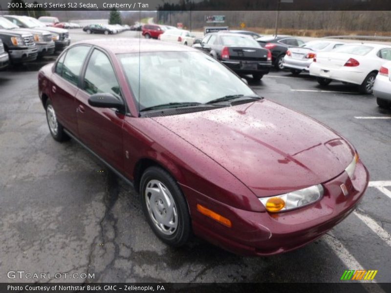 Cranberry / Tan 2001 Saturn S Series SL2 Sedan