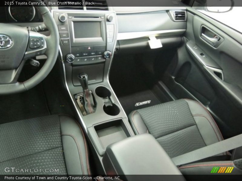 Blue Crush Metallic / Black 2015 Toyota Camry SE