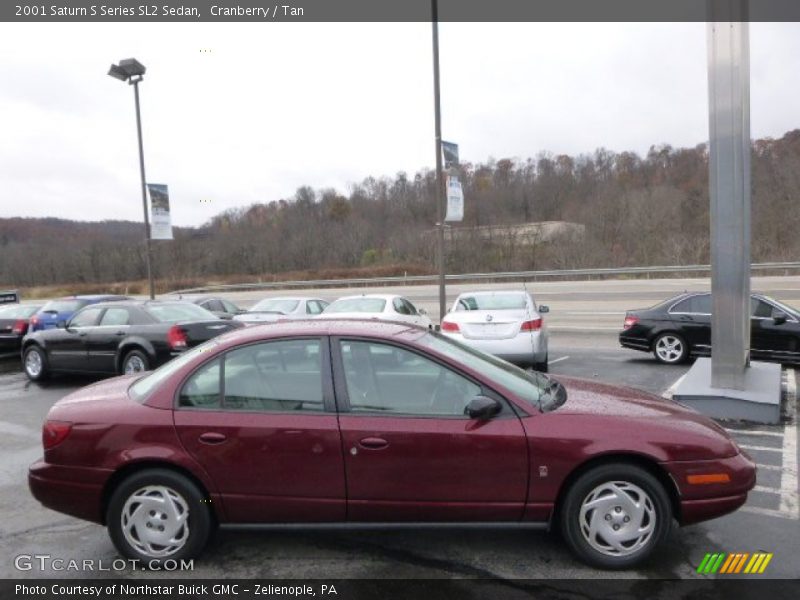 Cranberry / Tan 2001 Saturn S Series SL2 Sedan