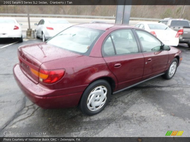 Cranberry / Tan 2001 Saturn S Series SL2 Sedan