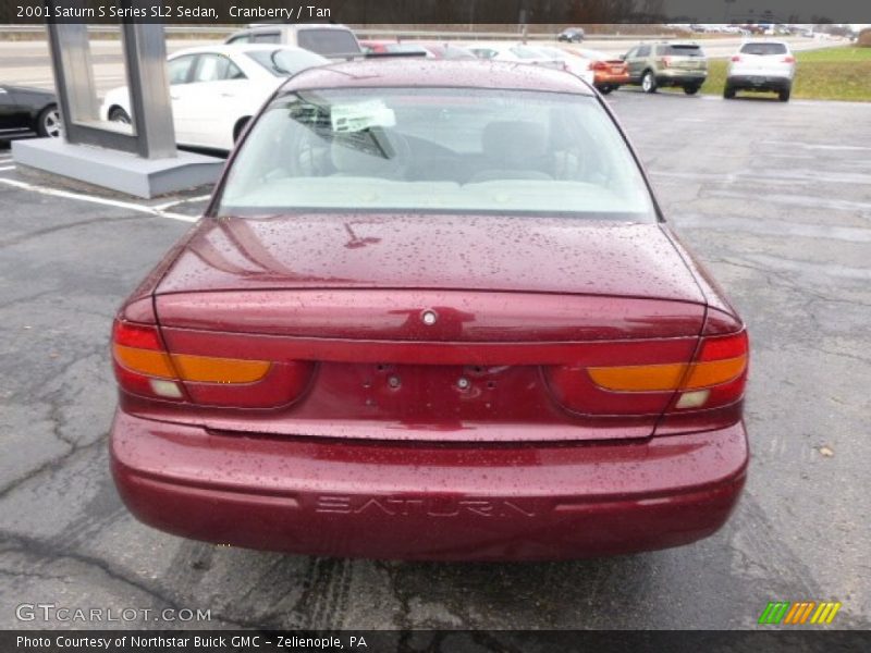 Cranberry / Tan 2001 Saturn S Series SL2 Sedan