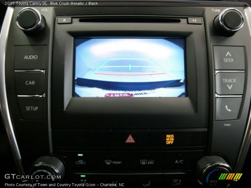 Blue Crush Metallic / Black 2015 Toyota Camry SE