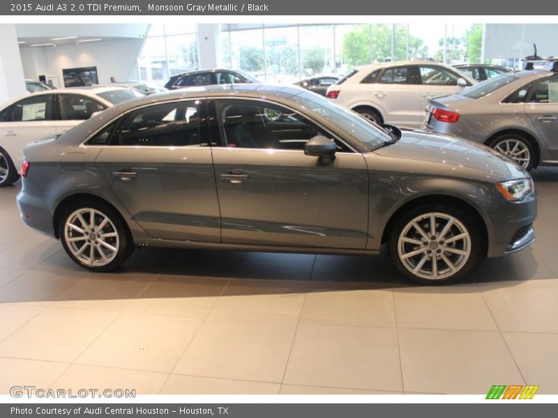 Monsoon Gray Metallic / Black 2015 Audi A3 2.0 TDI Premium
