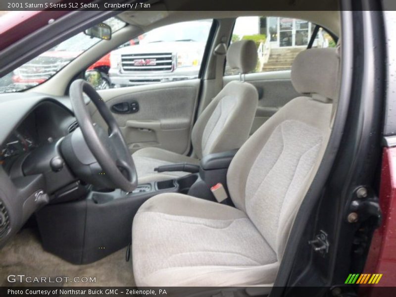 Cranberry / Tan 2001 Saturn S Series SL2 Sedan