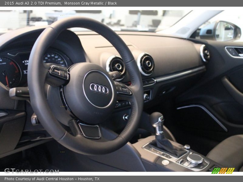 Monsoon Gray Metallic / Black 2015 Audi A3 2.0 TDI Premium