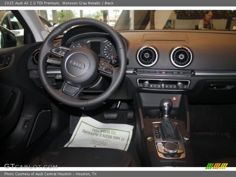 Monsoon Gray Metallic / Black 2015 Audi A3 2.0 TDI Premium