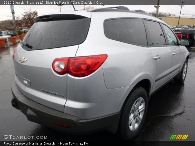 Silver Ice Metallic / Dark Gray/Light Gray 2010 Chevrolet Traverse LS