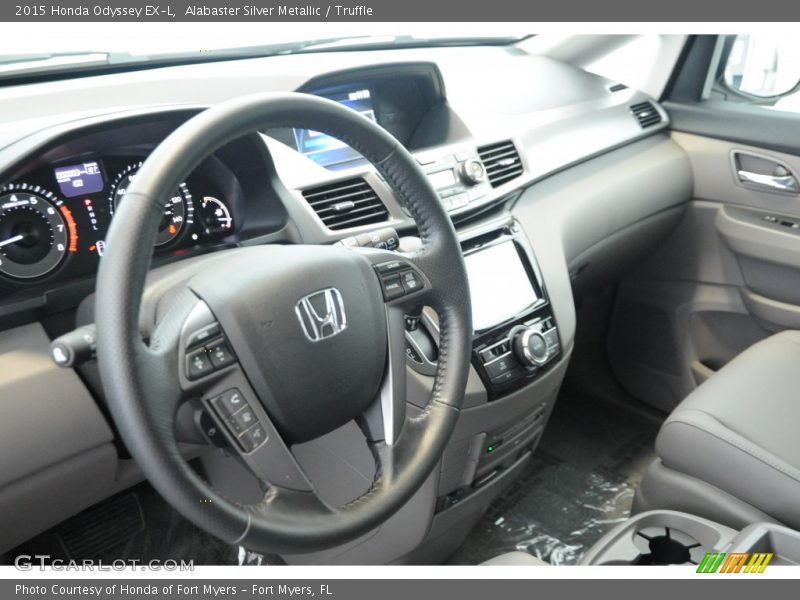 Alabaster Silver Metallic / Truffle 2015 Honda Odyssey EX-L