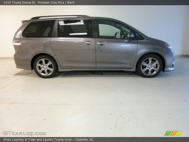 Predawn Gray Mica / Black 2015 Toyota Sienna SE