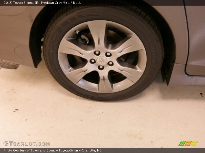 Predawn Gray Mica / Black 2015 Toyota Sienna SE