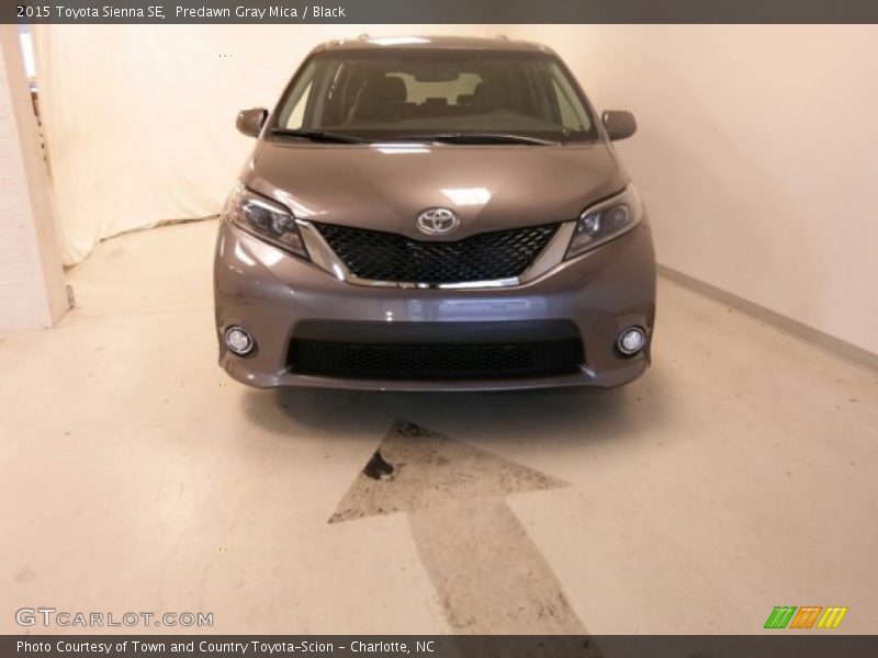 Predawn Gray Mica / Black 2015 Toyota Sienna SE